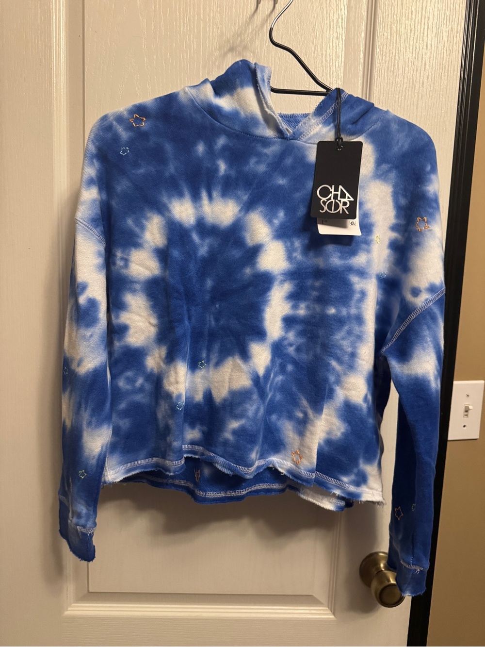 Chaser Blue & White Spiral Tie-Dye Hoodie - Anthropologie